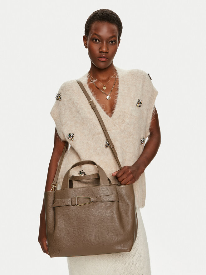Coccinelle Handtasche Coccinelle R1K Coccinellemalory E1 R1K 18 02 01 Braun
