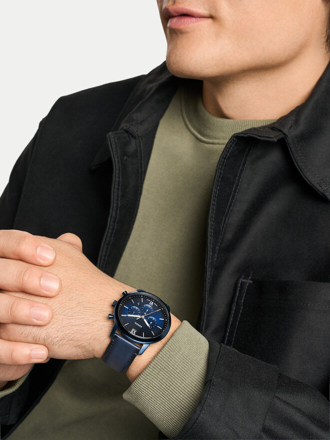 Fossil Годинник Fossil Neutra FS6168 Cиній