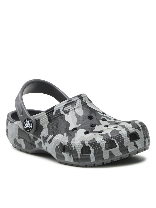 Crocs Pantoletten Crocs Classic Camo Clog 207594 Grau