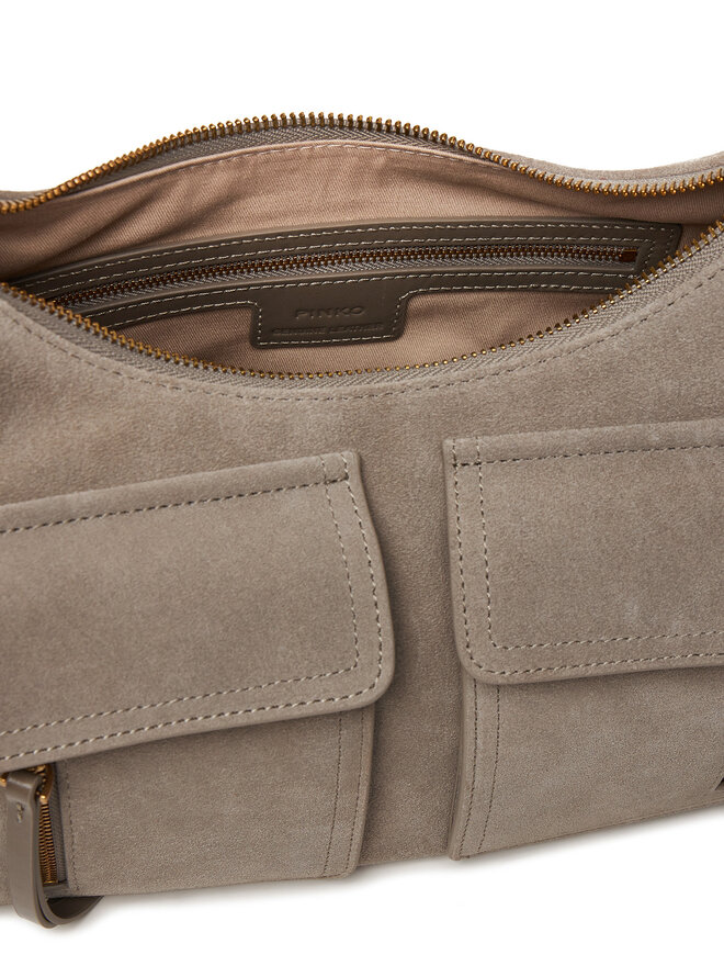 PINKO Torebka PINKO Cargo Bag Maxi PE 25 PLTT 104507 A29N Szary