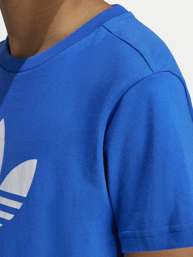 adidas adidas Marškinėliai adicolor Trefoil IY7425 Mėlyna Regular Fit