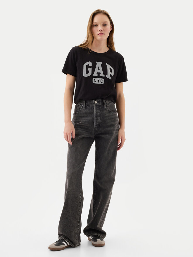 Gap Gap Póló 871344-05 Fekete Regular Fit