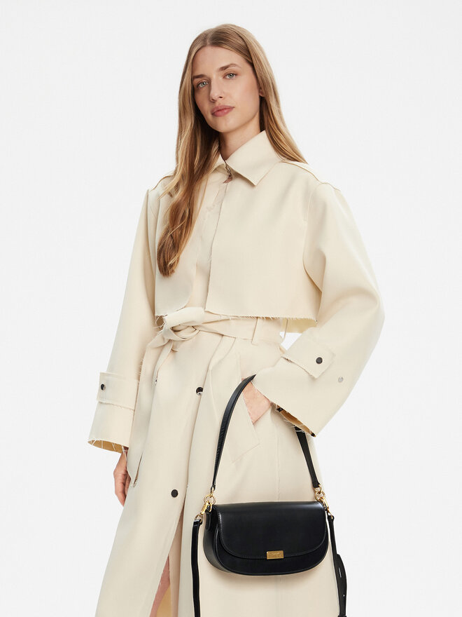 Tommy Hilfiger Ročna torba Tommy Hilfiger Iconic Leather Crossover AW0AW18204 Črna
