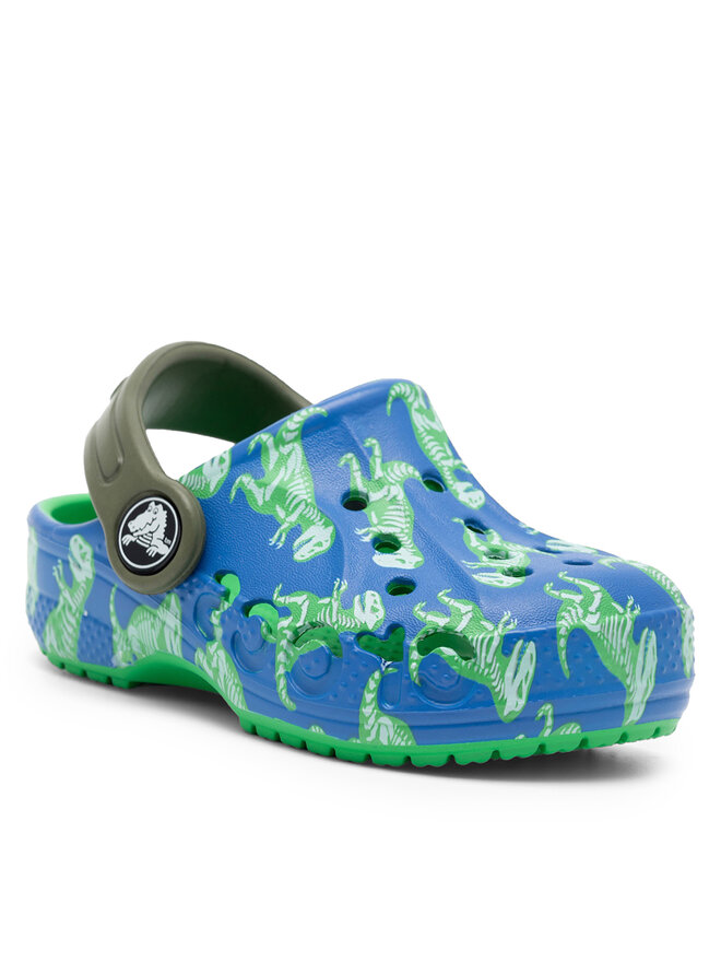 Crocs Klapki Crocs BAYA GRAPHIC CLOG T 206814-4LB Niebieski