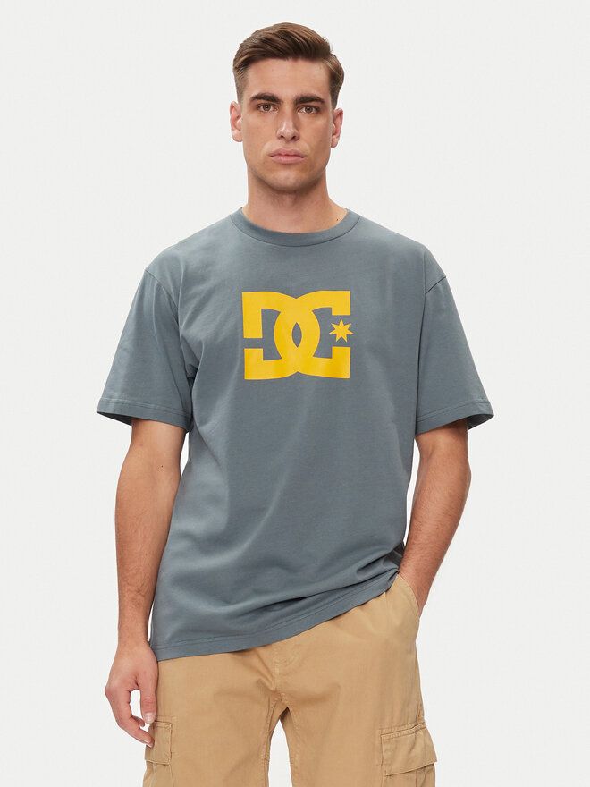 DC DC Marškinėliai Dc Star Hss ADYZT05373 Pilka Regular Fit