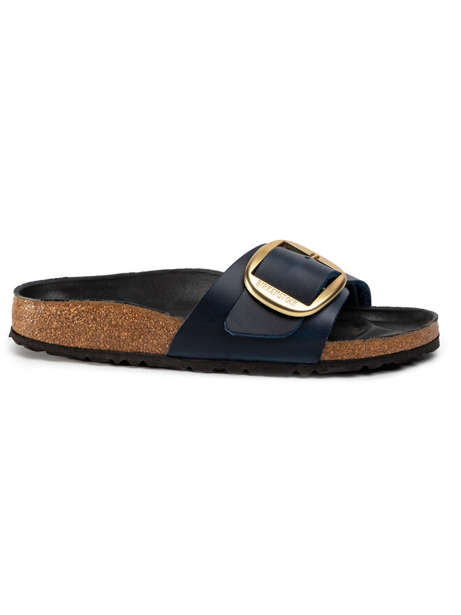 Birkenstock Pantoletten Birkenstock Madrid Big Buckle 1012361 Dunkelblau