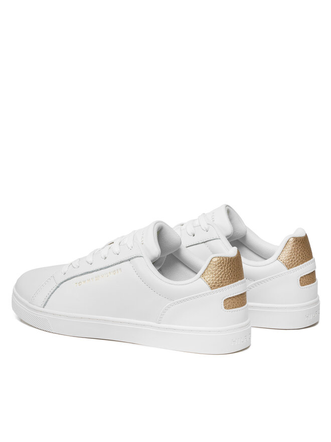 Tommy Hilfiger Sneakersy Tommy Hilfiger Essential Cupsole Sneaker Gold FW0FW07869 Écru