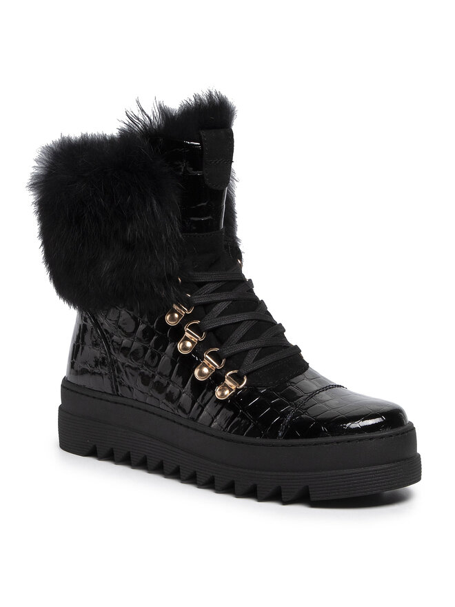 GINO ROSSI Schnürschuhe GINO ROSSI WI23-TURI-03 Schwarz