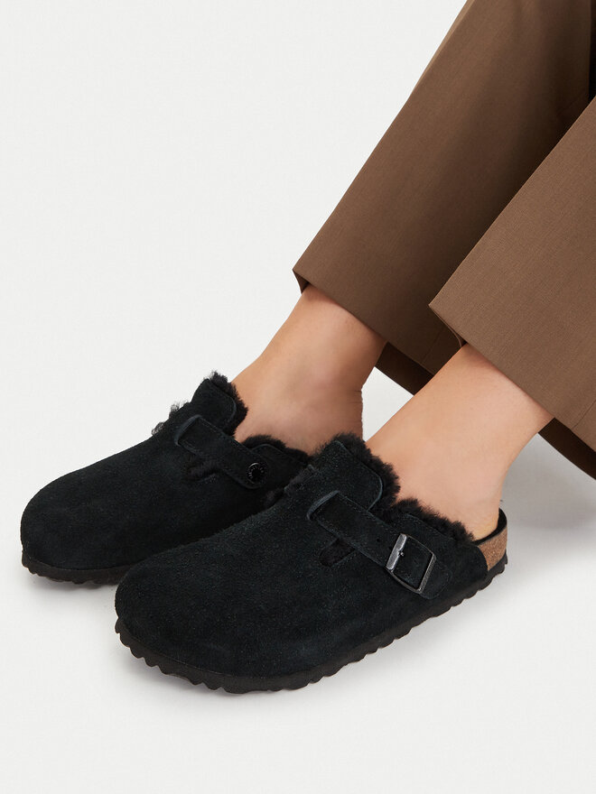Birkenstock Hausschuhe Birkenstock Boston Vl/Shearling 0259883 Schwarz