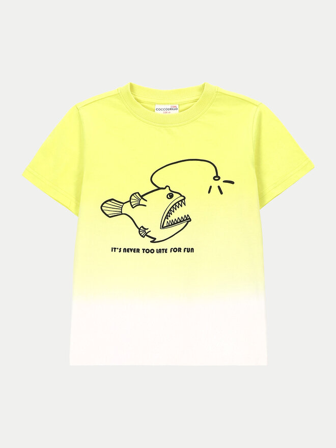 Coccodrillo Coccodrillo Camiseta WC4143203DWK Amarillo Regular Fit
