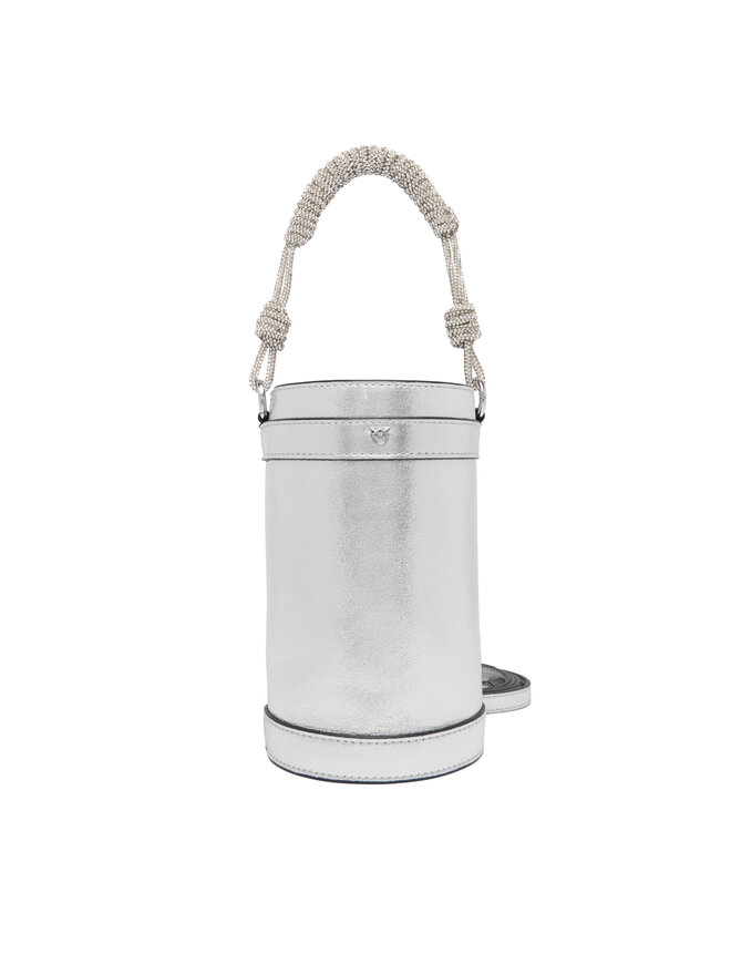PINKO Сумка PINKO Mini Bucket Manico 25-26 PLTT 105910 Срібний