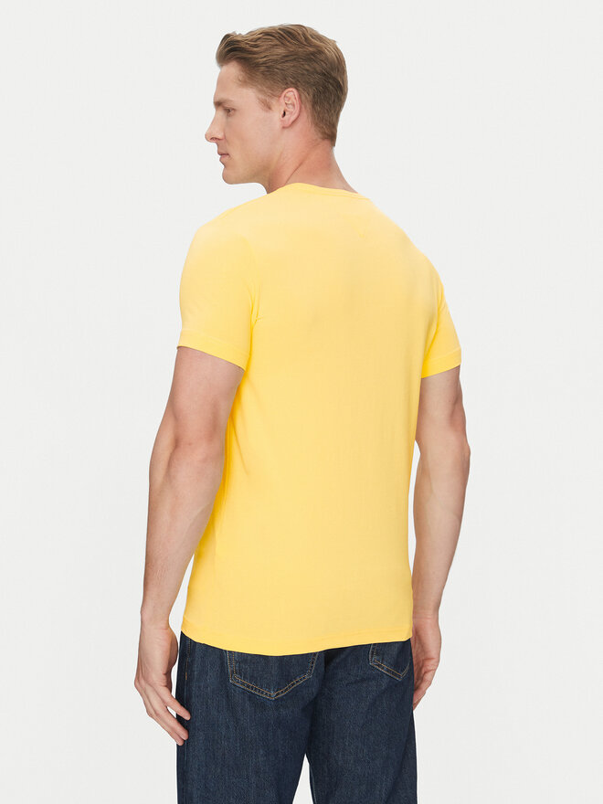 Tommy Hilfiger Tommy Hilfiger Camiseta MW0MW10800 Amarillo Slim Fit