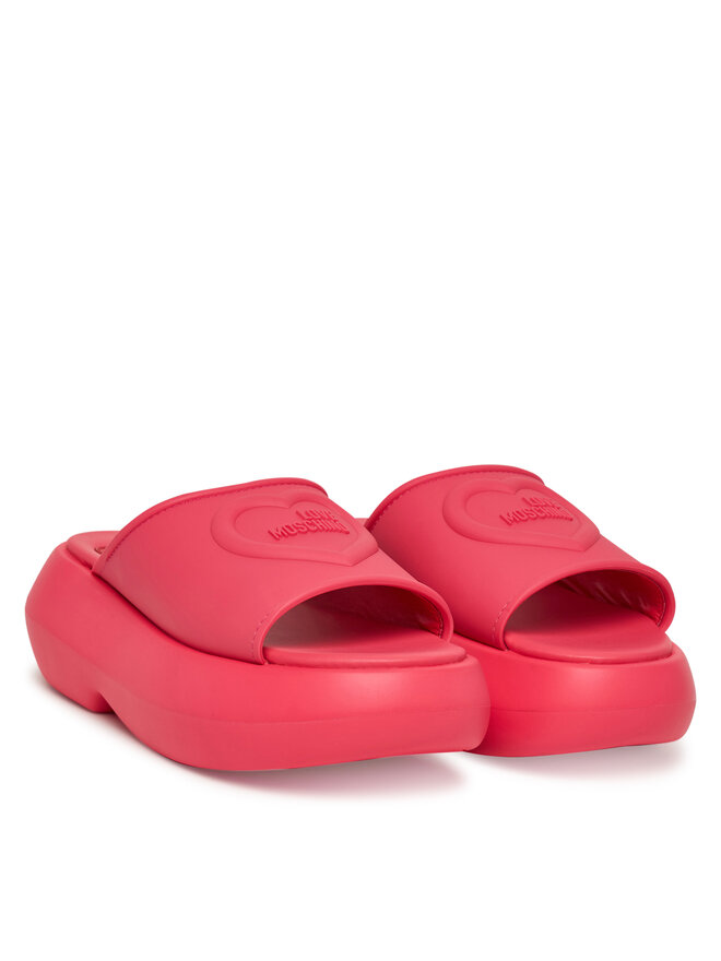 LOVE MOSCHINO Klapki LOVE MOSCHINO JA28207I0MI40604 Różowy