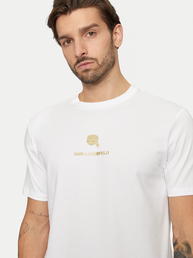 KARL LAGERFELD KARL LAGERFELD T-Shirt 755461 551235 Λευκό Regular Fit