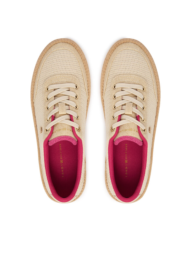 Tommy Hilfiger Espadrilles Tommy Hilfiger Th Foxing Platform Rope FW0FW09173 Beige