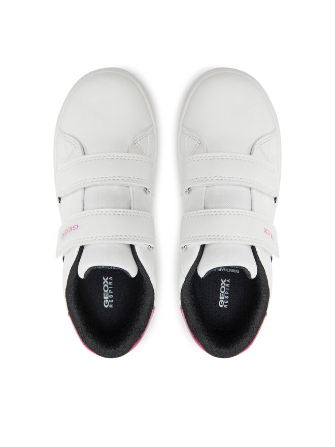 Geox Sneakersy Geox J Eclyper Girl J45LRA 000BC C0404 S Biela