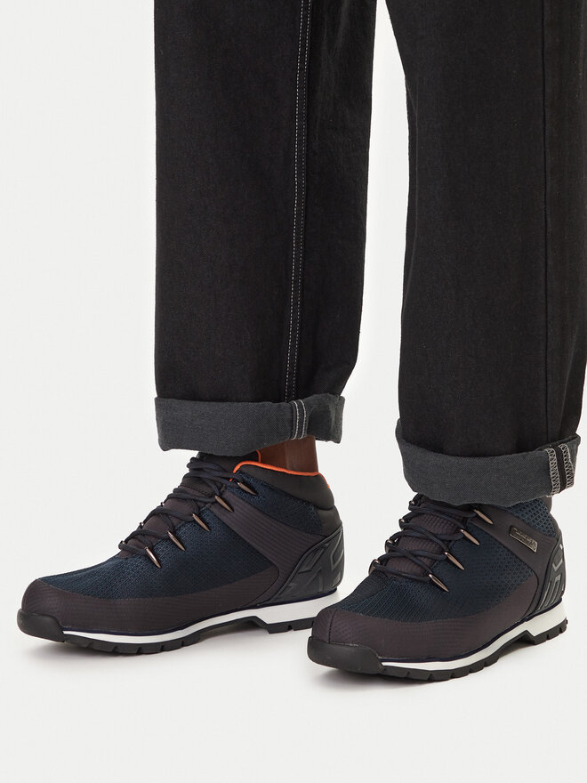 Timberland Schnürschuhe Timberland Euro Sprint Fabric Wp TB1A1QKA0191 Dunkelblau