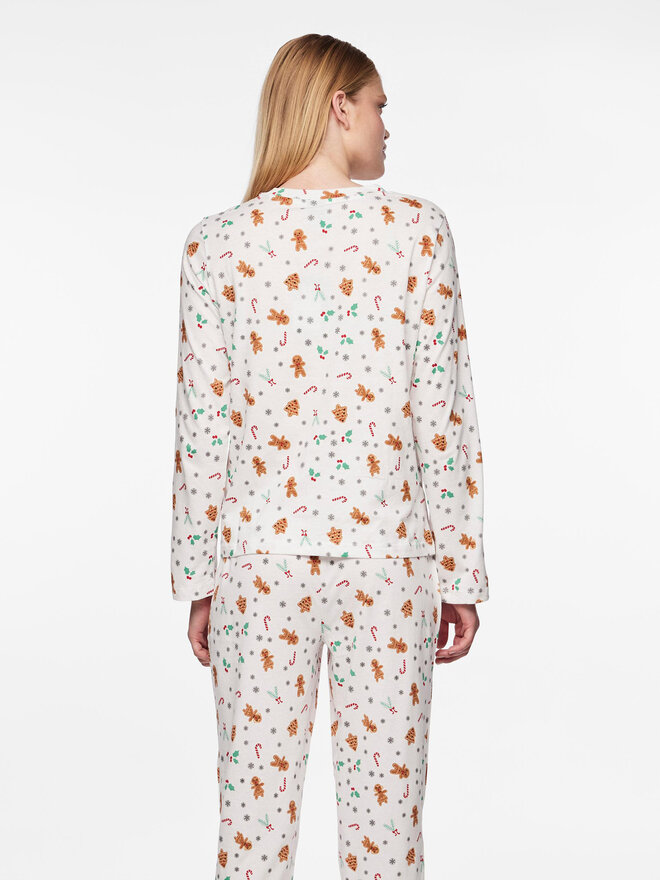 Pieces Pieces Pyjama 17147221 Weiß Regular Fit