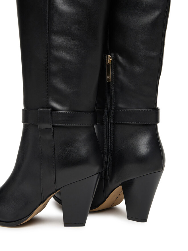 Tommy Hilfiger Stivali Tommy Hilfiger T-Strap Pointy FW0FW08982 Nero