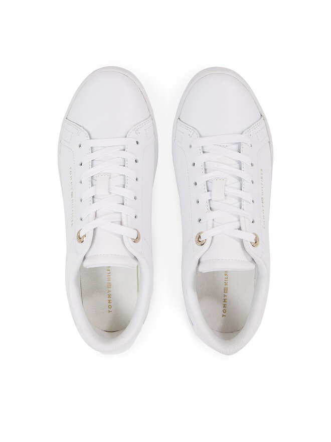Tommy Hilfiger Сникърси Tommy Hilfiger Global Stripes Court Sneaker FW0FW07559 Бял