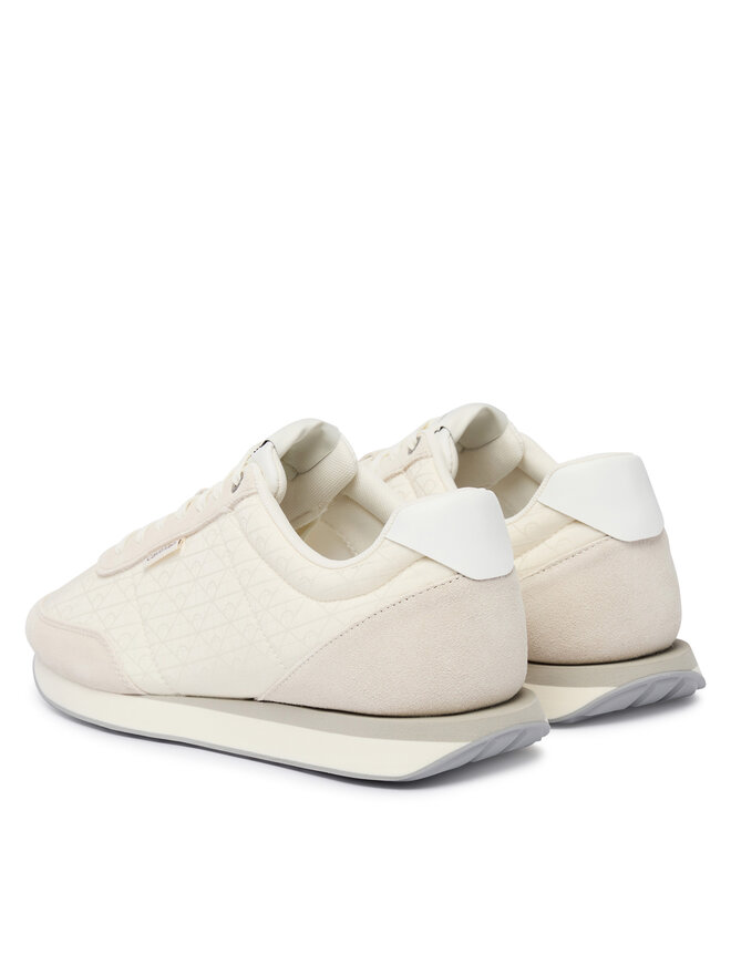 Calvin Klein Sneakers Calvin Klein Retro Runner Ripstop Aop Ny HM0HM02140 Écru
