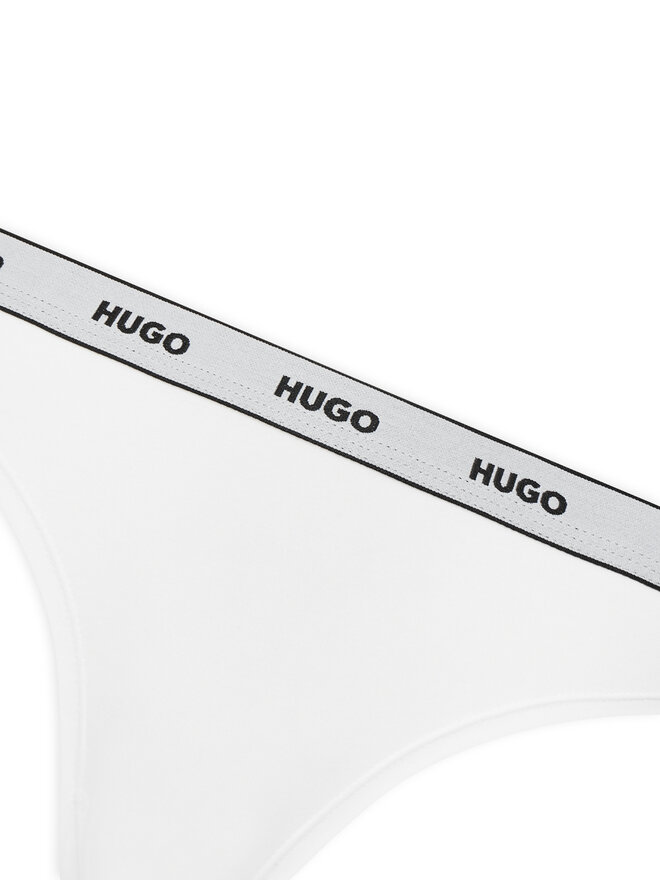 HUGO HUGO 3er-Set klassische Damenslips Triplet Brief Stripe 50480157 Weiß