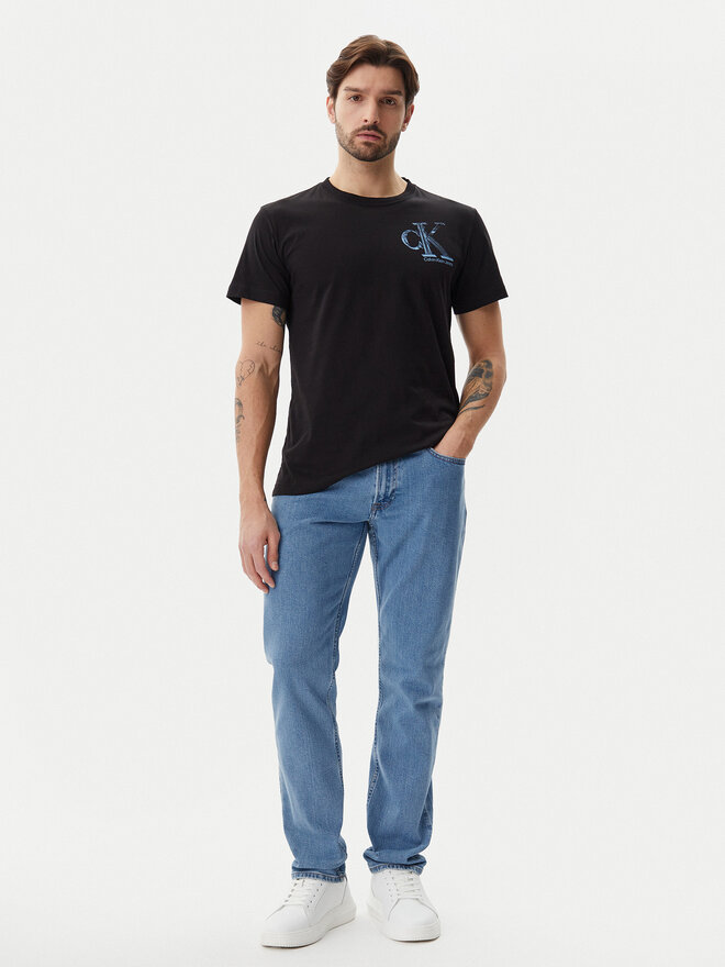 Calvin Klein Jeans Calvin Klein Jeans T-Shirt Meta Monogram J30J325498 Μαύρο Regular Fit