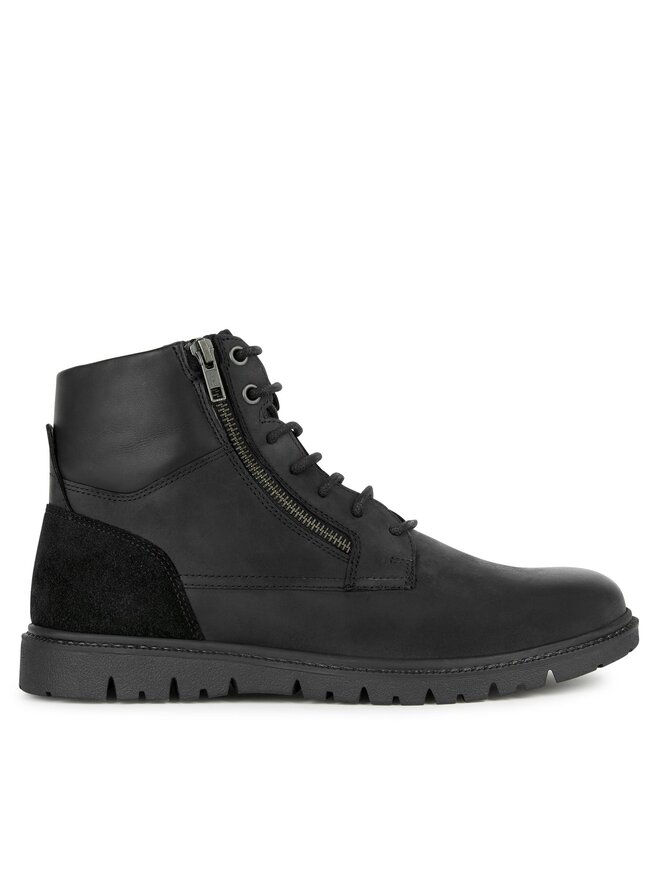 Geox Schnürschuhe Geox U Ghiacciaio U36DGB 000CL C9999 Schwarz