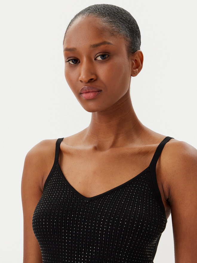 Fracomina Fracomina Top FR25ST4006K410J9 Črna Slim Fit