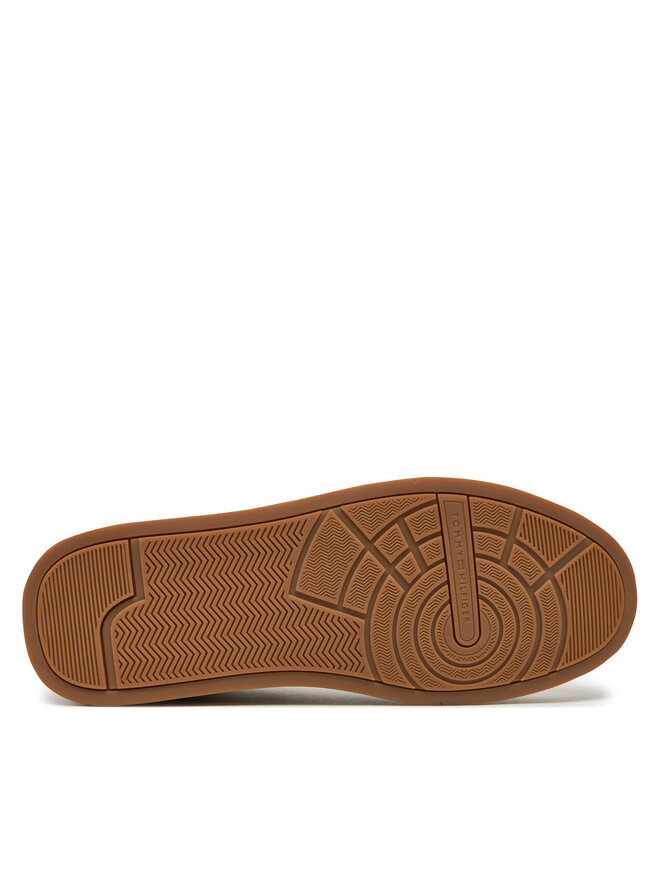 Tommy Hilfiger Sneakersy Tommy Hilfiger Th Court Mix Lth FM0FM05489 Biały