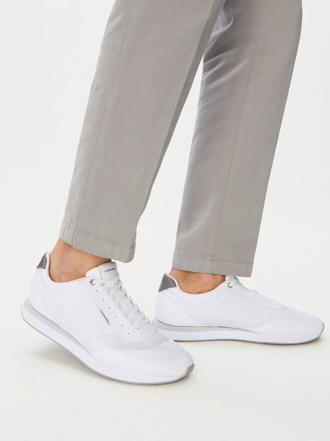 Calvin Klein Sneakers Calvin Klein Retro Runner T Lth Aop Ny HM0HM02213 Weiß