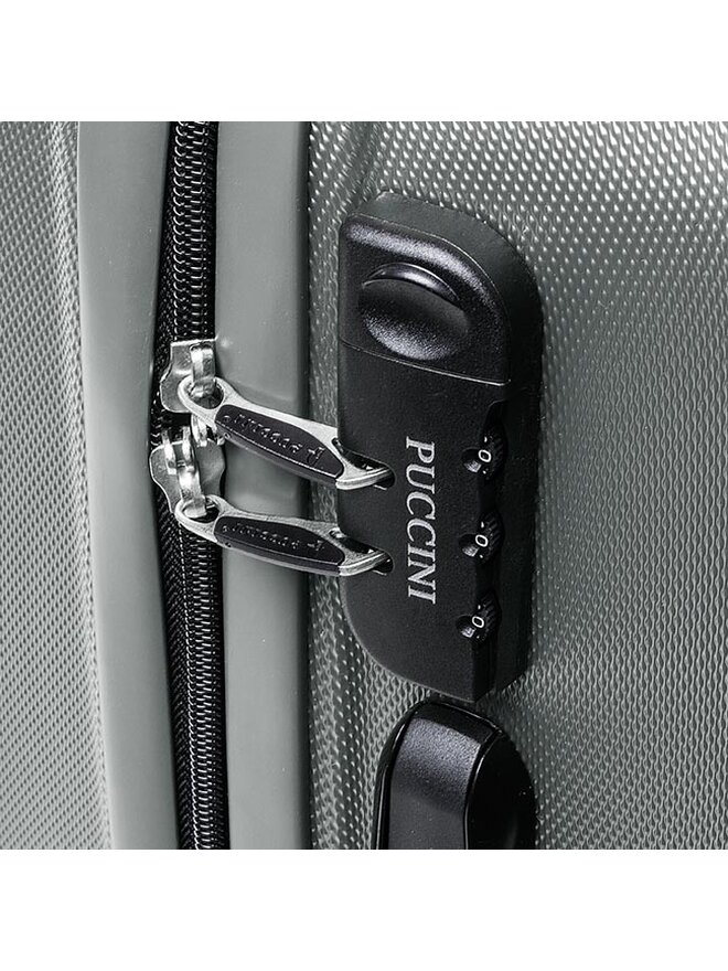 Puccini Kabinenkoffer Puccini ABS02 C Grey/Anthracite 8 Grau