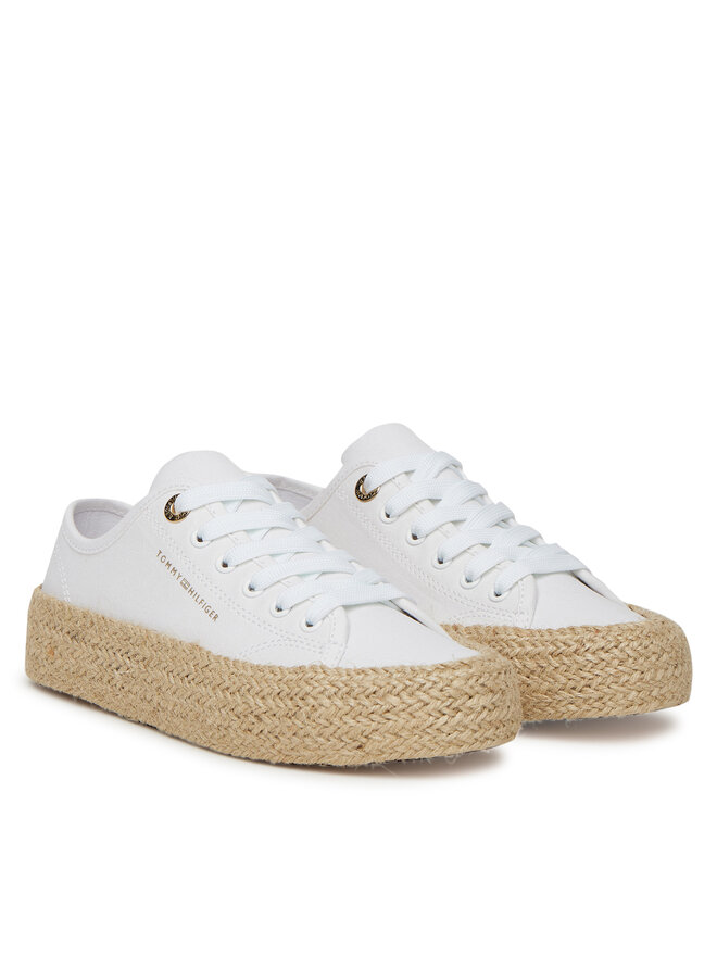 Tommy Hilfiger Espadryle Tommy Hilfiger T3A9-33732-0890100 Biały
