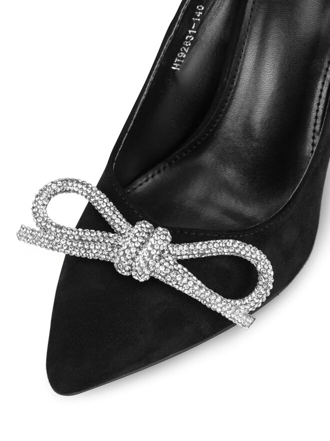 DeeZee Pantofi cu toc subțire DeeZee HT92831-140 Negru