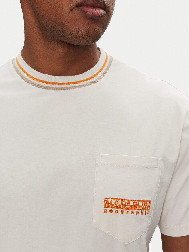 Napapijri Napapijri Camiseta S-Murlo NP0A4IEJN1A1 Blanco Regular Fit