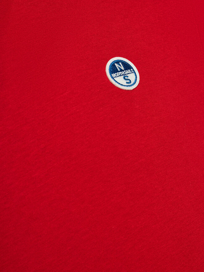 North Sails North Sails T-Shirt Bollo 692970 Rot Regular Fit