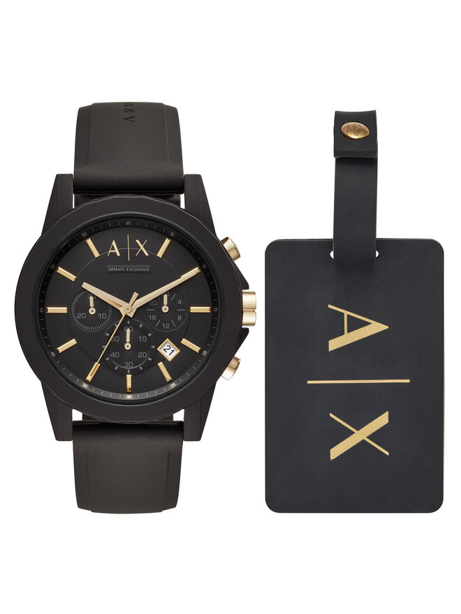 Armani Exchange Zegarek Armani Exchange Outerbanks AX7105 Czarny