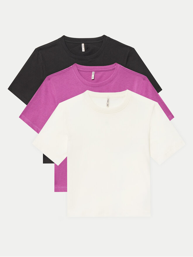 Kids ONLY Kids ONLY 3 db póló Rex 15350718 Színes Regular Fit