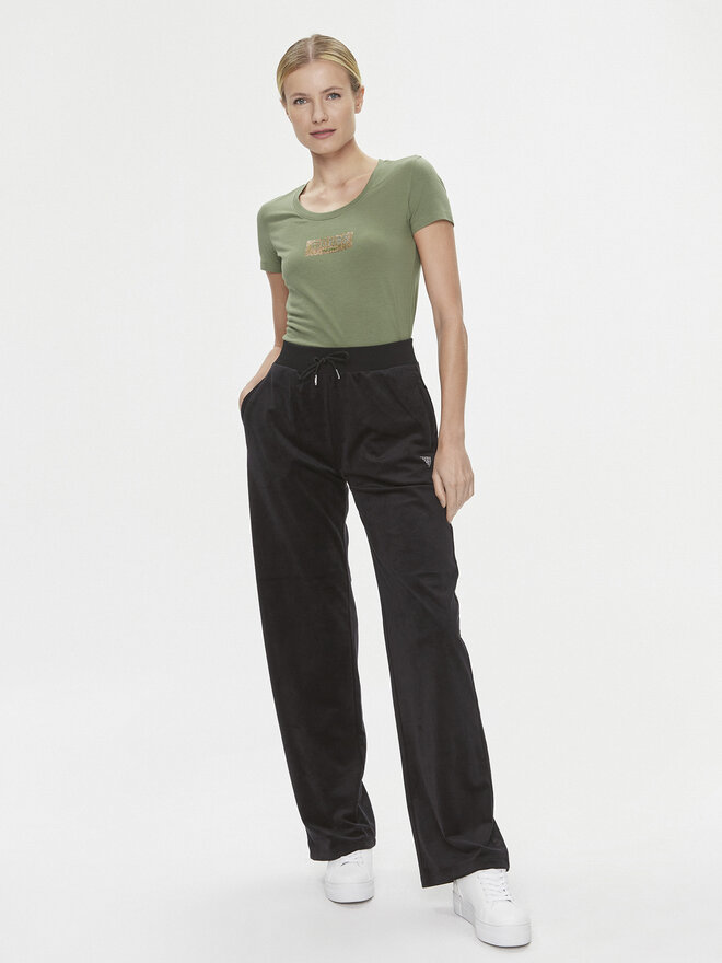Guess Guess Marškinėliai W4RI33 J1314 Žalia Slim Fit