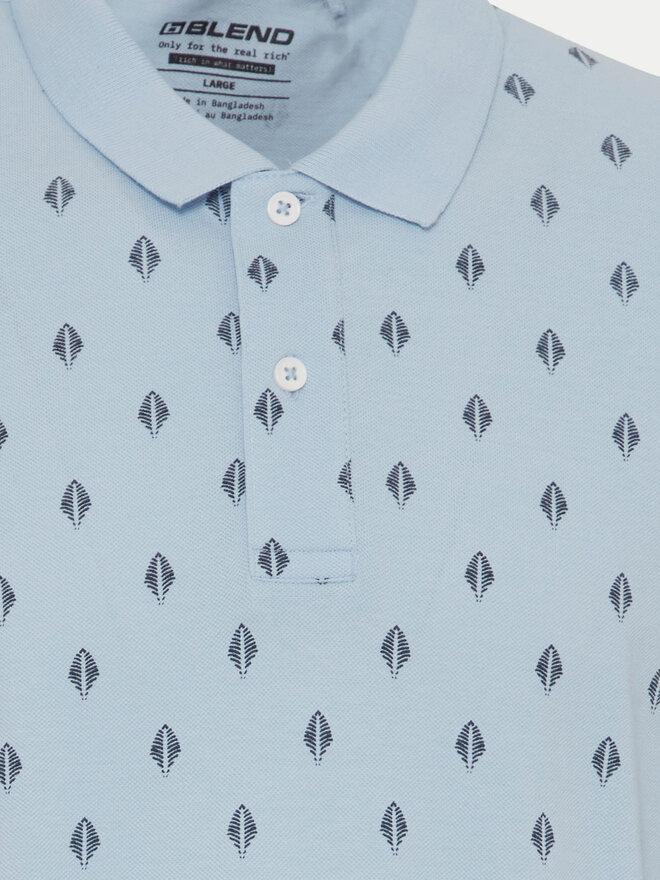 Blend Blend Polo marškinėliai 20716475 Žydra Regular Fit