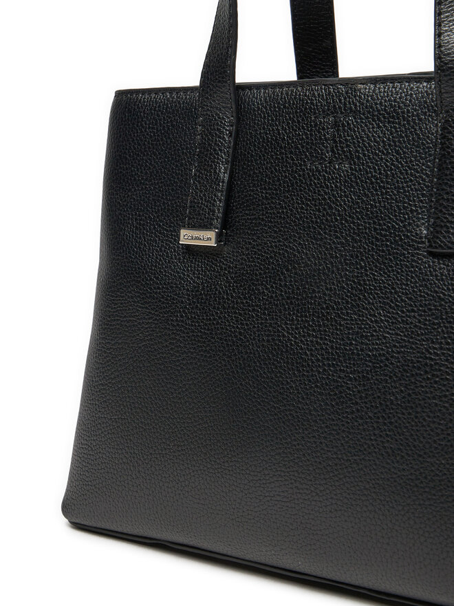Calvin Klein Táska Calvin Klein Ck Plaque Small Tote K60K612781 Fekete