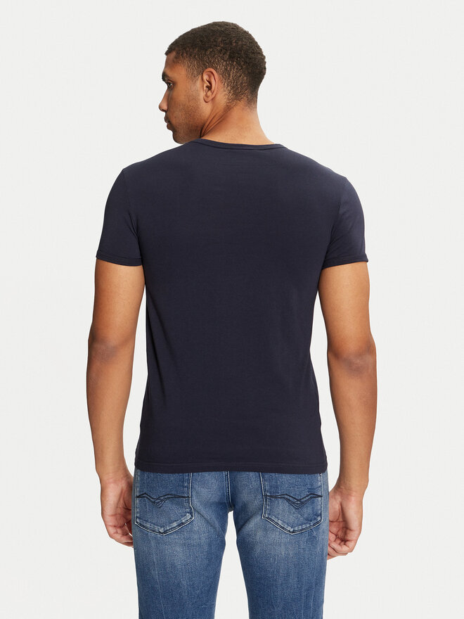 Versace Versace T-Shirt AUU01004 1A1001 Dunkelblau Regular Fit