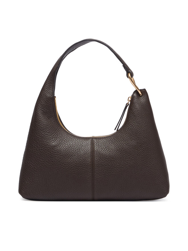 Calvin Klein Handtasche Calvin Klein Slouchy Leather Shoulder Bag LV04F3657G Braun