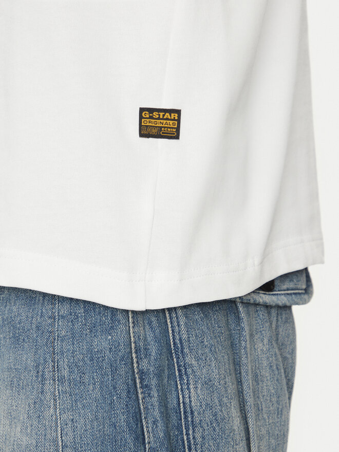 G-Star Raw G-Star Raw Marškinėliai Center D24780-C336 Balta Regular Fit