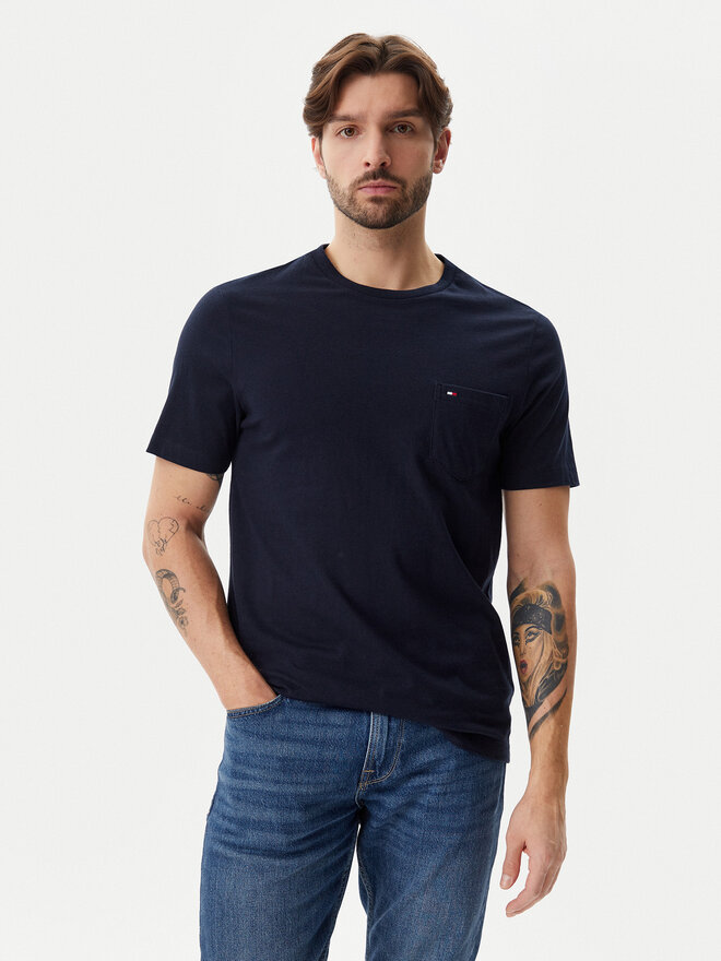 Tommy Hilfiger Tommy Hilfiger Marškinėliai Essential MW0MW37283 Tamsiai mėlyna Regular Fit