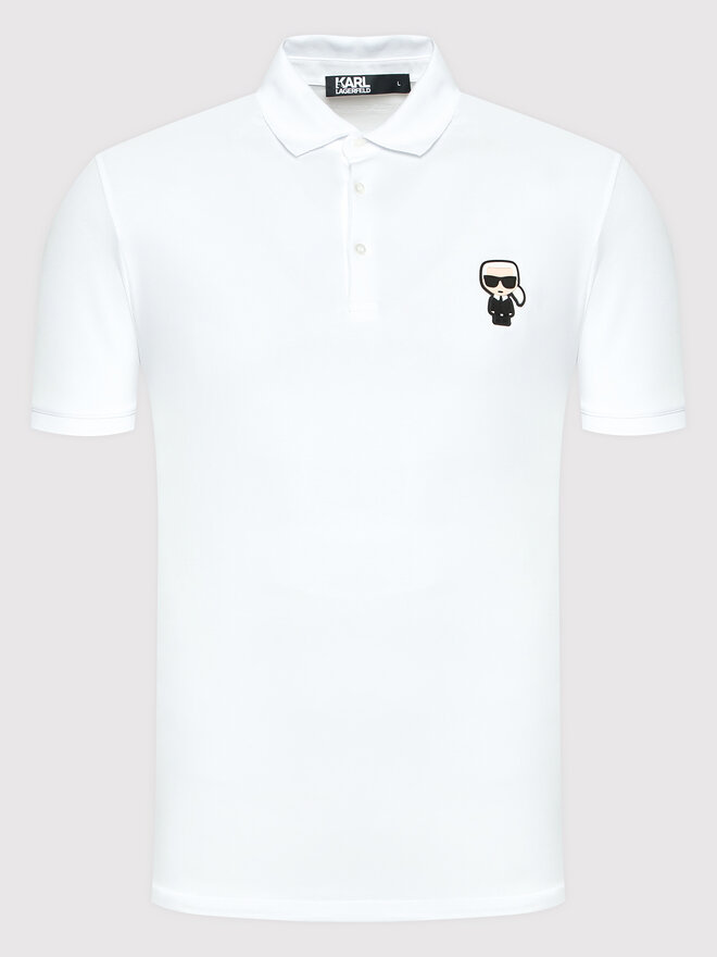 KARL LAGERFELD KARL LAGERFELD Polo 745022 500221 Λευκό Regular Fit