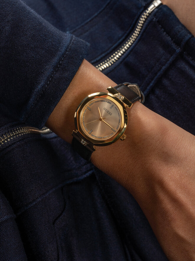 Guess Zegarek Guess Rumour GW0689L2 Czarny
