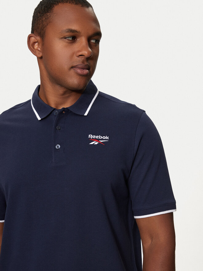 Reebok Reebok Pólóing Identity Small Logo Polo 100073032 Sötétkék Regular Fit