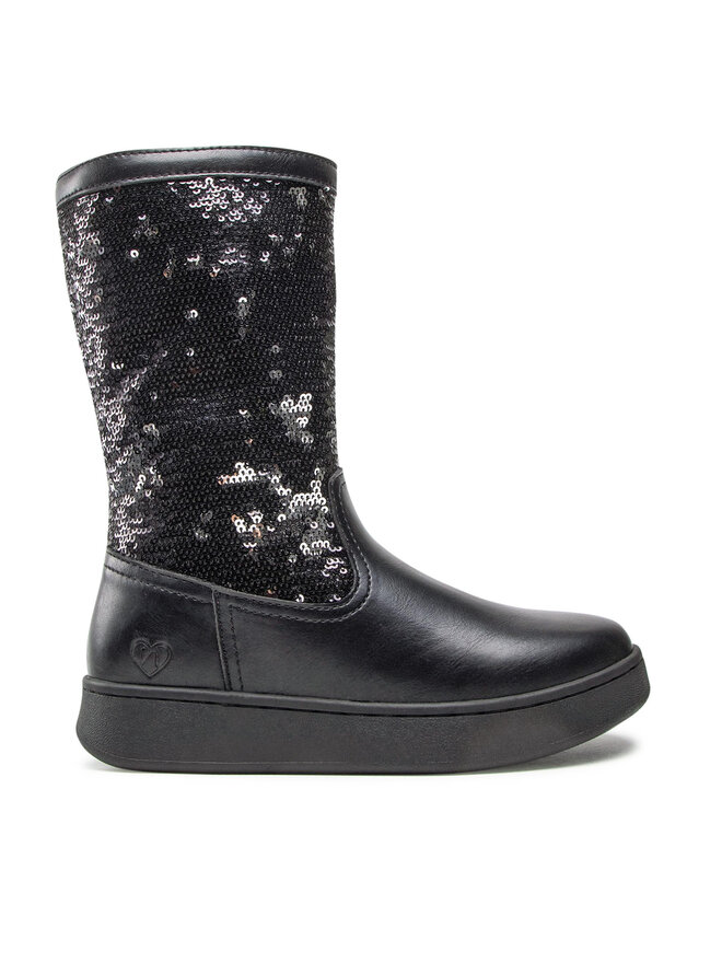 Nelli Blu Kozačky Nelli Blu CS5861-03 Černá