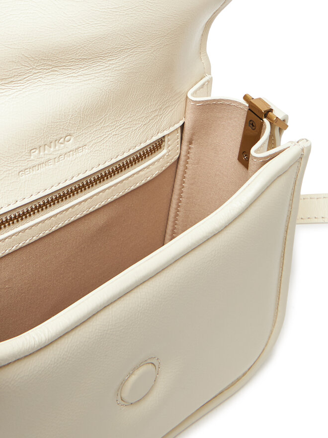 PINKO Kabelka PINKO Love Box Bag Fl Mini PE 25 PLTT 104297 A26J Écru